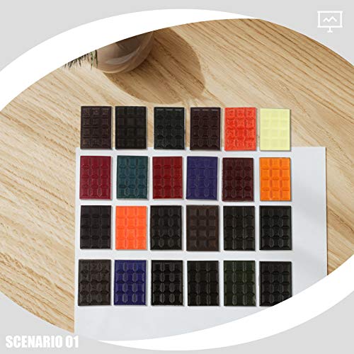 EXCEART 1 Set 24 Kleuren Diy Soja Kaars Dye Cube Kleuring Voor Unieke Soja Kaarsen Geurkaars Maken Kleur Chip - Image 8