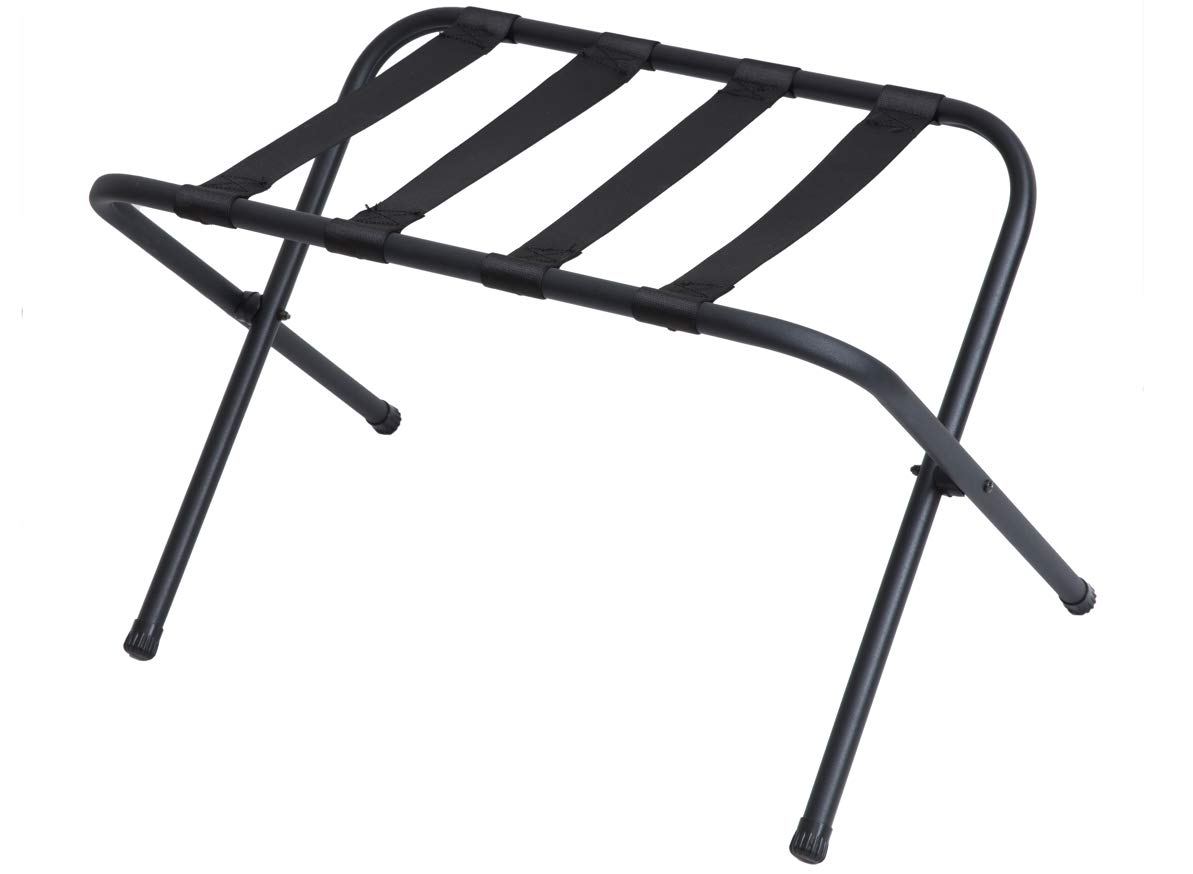 Mabel Home Metal Folding Luggage Rack Black, 8542012243_SML
