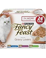 Fancy Feast Wet Cat Food, Gravy Lovers Variety Pack 85 g Cans (24 pack)