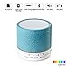 Leacoco Mini Wireless Portable Bluetooth Speaker With LED and Build-in Mic Support AUX TF for iPhone iPod and Android System Equipment Etc. (Blue)