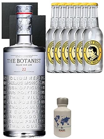 Gin-Set The Botanist Islay Dry Gin 0,7 Liter + Nordes Atlantic Gin 0,05 Liter Miniatur + 6 Thomas Henry Tonic Water 0,2 Liter