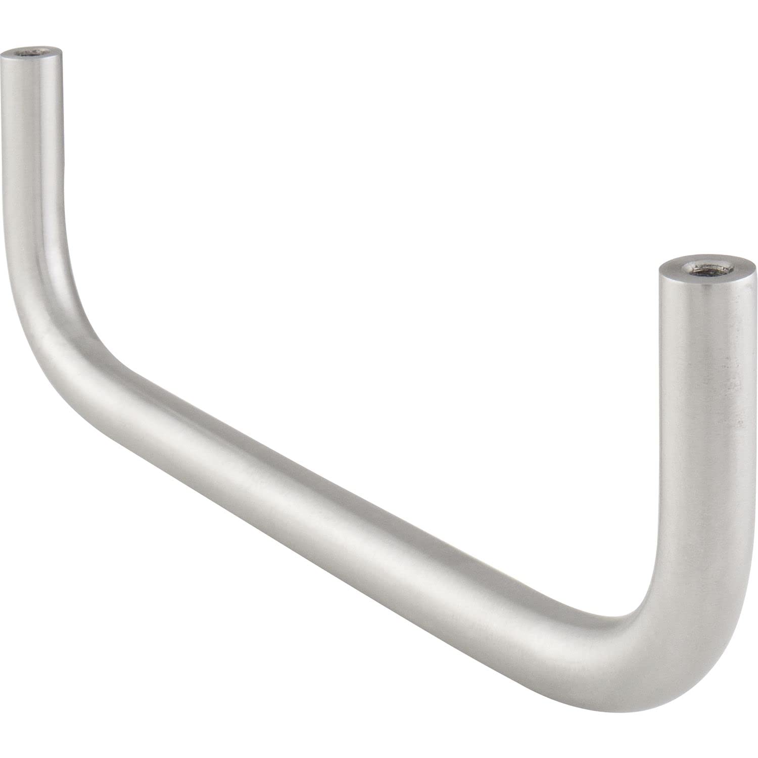 OPO Grimme Nora 75 9012 17 U-Shape Clothes Rail for Wall and Shelf Mounting Diameter 12 mm 192 x 65 mm Brushed Stainless Steel Silver Length 192 mm
