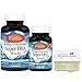 Carlson Super DHA Gems Norwegian Fish Oil 500 mg DHA, 80 Softgels Bundle with a Lumintrail Pill Case