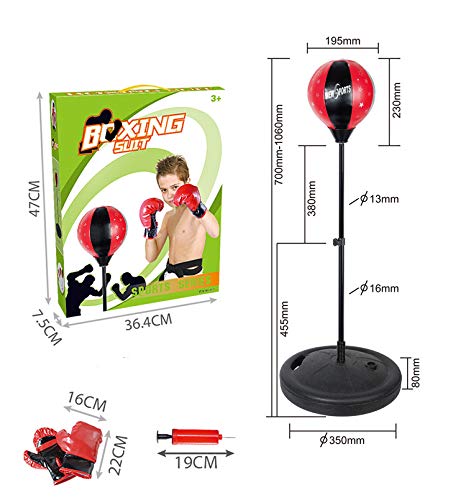 2 Punching+Bag+Kids+Adjustable+Portable