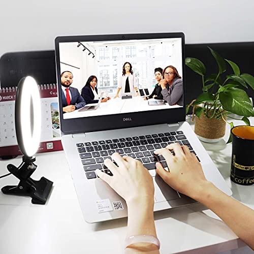 Bekada Clip on Ring Light for Video Conference Lighting, USB Laptop
