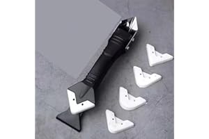 5-in-1 Silicone Caulking Tool, Caulk Removal Tool, Grout Scraper Kit Suitable for Bathrooms, Kitchens, Floors, Window Seams, 