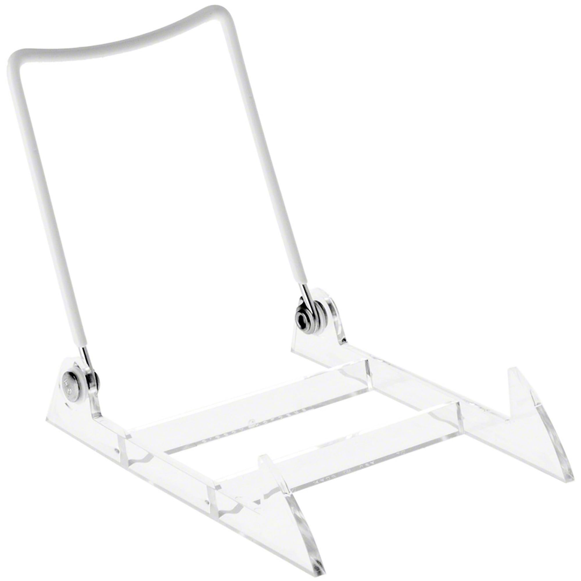 Photo 1 of 12-Pack - Gibson Holders 2PL Medium Display Stand - Clear Base/White Wire