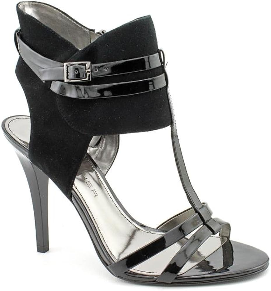 open toe suede shoes