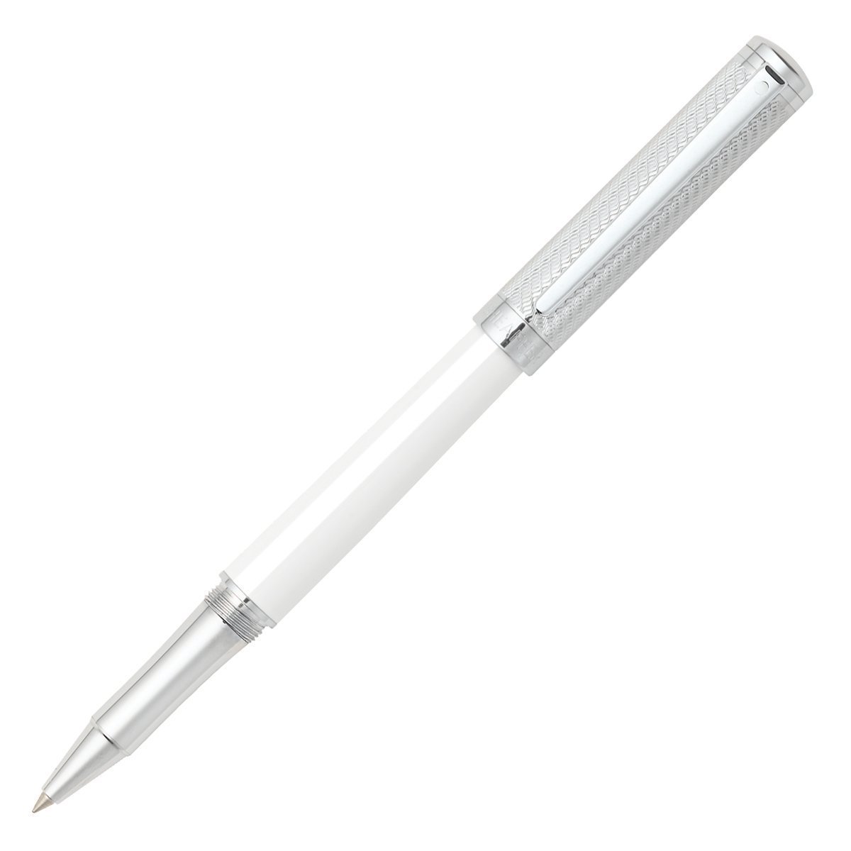 Sheaffer Intensity Engraved Spiral Cap Chrome Plate Trim Rollerball Pen - White Barrel โ image 1