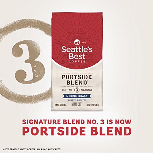 Seattle's Best Coffee Portside Blend (Previously Signature Blend No. 3) Medium Roast Ground Coffee, 12-Ounce Bag