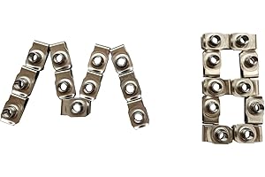 ZS2YOUTOYOU M8 Stainless Steel U -Style Clip-On Nut,U-Type Fasteners (Pack of 25)