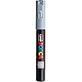 Posca Acrylic Paint Marker, PC-1M Extra Fine tip, Grey (PX167775000)