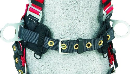 Protecta 1191209"Pro Line" Construction Vest Style Full Body Harness, Medium/Large, Red/Gray - Thumbnail 4