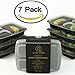 Quantahome 3 Compartment Portion Control Bento Reusable, Freezer safe, Microwave, dishwasher, Meal Prep, Lunch Box, Food Storage Containers with Lids - Set of 7