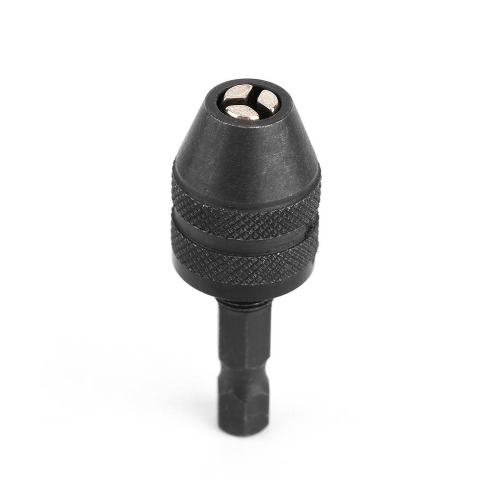 Drill Chuck with 1/4” Hex Shank Keyless Drill Bit Chuck