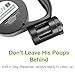 Cozzine Retractable Dog Leash With Light, Adjustable Dog Walking Leash Retractable 3 in 1 with LED Flashlight, Bag Dispenser (Black)
