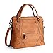 Women Handbag,Women Bag, Shoulder Bag KINGH Vintage Tote Bags PU Leather Camel