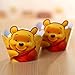 BETOP HOUSE Set of 1 Dozen Winnie the Pooh Cupcake Mufiin Wrappers Toppers Kit for Kids Themed Birthday Party Baby Shower