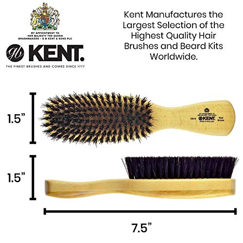 Kent OS18 Handmade Travel Hair Brush for Thick Hair Grooming Natural