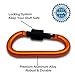 Paliston 10pcs Locking Carabiner Aluminum D Ring Hiking Clips for Hiking Camping Fishing and Outdoor Use