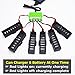 Wwman 4pcs 3.7V 500mah Batteries and 1to6 Battery Charger and 6pcs charging cable for JY018 WIFI EACHINE E52 Rc Quadcopter Drone Spare Parts