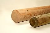 Suregreen Round Fence Posts 1.5m 50mm 5 Pack Green Treated Stakes view 3