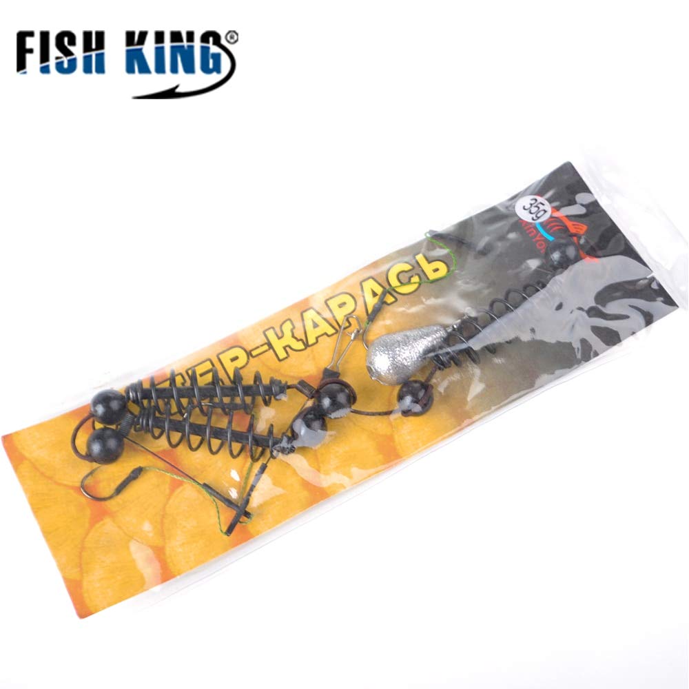 Fish King 1pc Fishing Group 30g 35g 36cm Cage Feeder Carp Fishing
