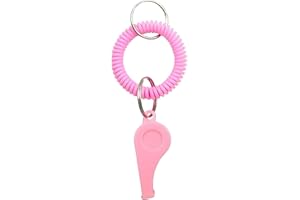 Tiosen Sports Whistle Pink with Adjustable Wrist Strap, Sound for Coaches, Referees, Team Sports, Soccer, Baseball, Outdoor S