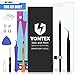 YONTEX Battery Model iP 6S - Brand New 0 Cycle - with Replacement Repair Tool Kits ,Instruction and Screen Protector [24-Month Warranty]