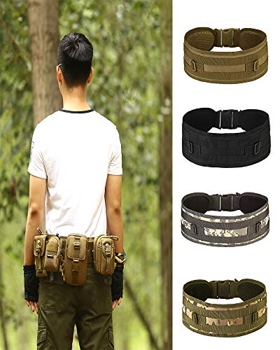 Tactical Battle Belt MOLLE Waist -Belt for Military Equipment and Outdoor Sports