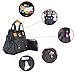 Baby Diaper Bag Backpack - Premium Quality For Mom Dad - Unisex w Insulated Bottle Pockets w Stroller Straps - Waterproof Nylon Cotton Changing Pad - Wipe Holder (Black)