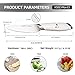 Godmorn Paring Knife Fruit Knife 3.5 Inch Forged Peeling Knife - German Stainless Steel Blade + Straight Edge + Spear Point, White Handle, Paring Fruit Vegetable Skin Peeling Slicing Cutting …