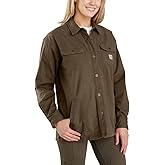 Carhartt Women's 106024 Women's Rugged Flex® Loose Fit Canvas Fleece-Li