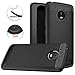 Moto E4 Plus Case, Dretal Carbon Fiber Shock Resistant Brushed Texture Soft TPU Phone case Anti-Fingerprint Flexible Full-Body Protective Cover for Motorola Moto E4 Plus USA Version (Black)