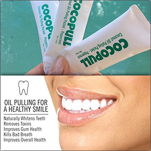 From.USA Cocopull Oil Pulling Coconut Oil Coconut Oil Pulling Teeth Whitening 14 Packets