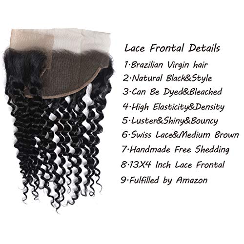 Deep-Wave-Lace-Frontal-13x4-Free-Part-10-inch-100-Unprocessed-Virgin-Brazilian-Deep-Curly-Human-Hair-Lace-Frontal-Natural-Black