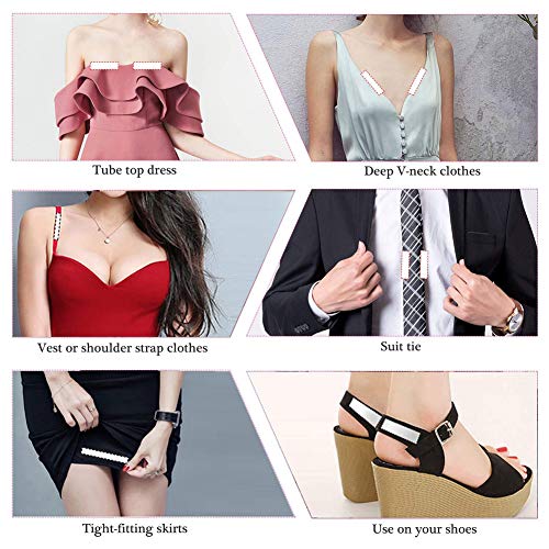 Double sided Medical Grade Clothing tape Body Strips for Woman - Keep Your Clothing Fastened (20 Strips)