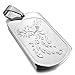 INBLUE Men's Stainless Steel Pendant Necklace Phoenix Bird Firebird Dog Tag -With 23 Inch Chain