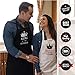 GREBAI Zyduzsc Mr. & Mrs. 2-Piece Apron Set - Matching Engagement Wedding Anniversary Bridal Shower Gift (King & Queen)