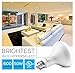 HyperSelect 10W LED Light Bulb BR30 - E26 Bulb Non-Dimmable (50W Equivalent), 2700K (Warm White Glow), 600 Lumens, Wide LED Flood Bulb, UL-Listed (12 Pack)