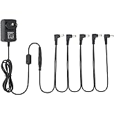 Musiclily Pro US Standard Guitar Power Supply Adapter DC 9V With 5 Way Daisy Chain Cable & Reverse Polarity Cord for Effect P