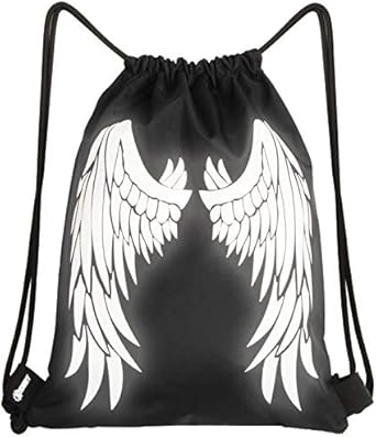 reflective drawstring bag