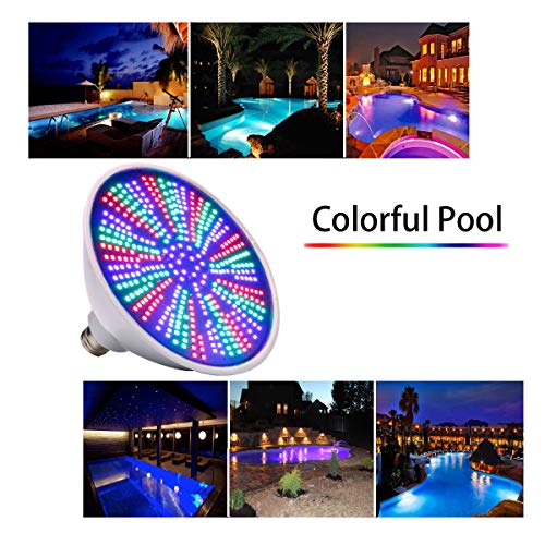 Pool Lights, 12V 40W RGB Color Changing Underwater LED Pool Light for