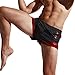 Funycell Men's Shorts Swim Trunks with Zipper Pockets Black US S