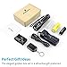 Tactical Flashlight, 800 Lumens BYBLIGHT Zoomable Flashlight, Rechargeable Cree Led Flashlight with AC Charger and 26650 Battery, Bouns Solar Power Keychain Flash Light