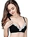 CAKYE Women's Underwire Maternity Nursing Bra (34B, Black+Nude (2PCs))