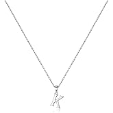 Turandoss S925 Sterling Silver Initial Necklaces for Women, Dainty Hypoallergenic Initial Necklace Letter Initial Pendant S925 Sterling Silver initial Necklace for Women Jewelry Gifts