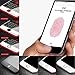 Home Button Sticker-Touch ID Button Support Fingerprint Indentification System Touch ID for iPhone 7plus iphone 7 6s 6s plus 6 6 plus 5s SE for iPad Mini 4 iPad Air 2 iPad Mini 3 Nacome (Red&Black)