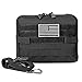 DELSWIN Tactical Molle Pouch - Medical ETM Utility Bag EDC Organizer Admin Pouch Tool Bag with Adjustable Strap & Emergency Blanket (Black)