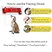 Flightbird Dog Training Clicker Kit With Finger Loop -[2019 Upgrade Version] Humane Gourd-Shaped and Big Buttons Design,Pet Training Tool Set with Wrist Strap (4 Pack)
